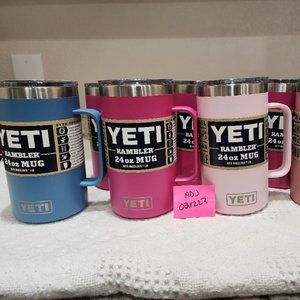 Yeti 24 oz ICE PINK, PRICKLY PEAR PINK, SANDSTONE PINK, PACIFIC BLUE